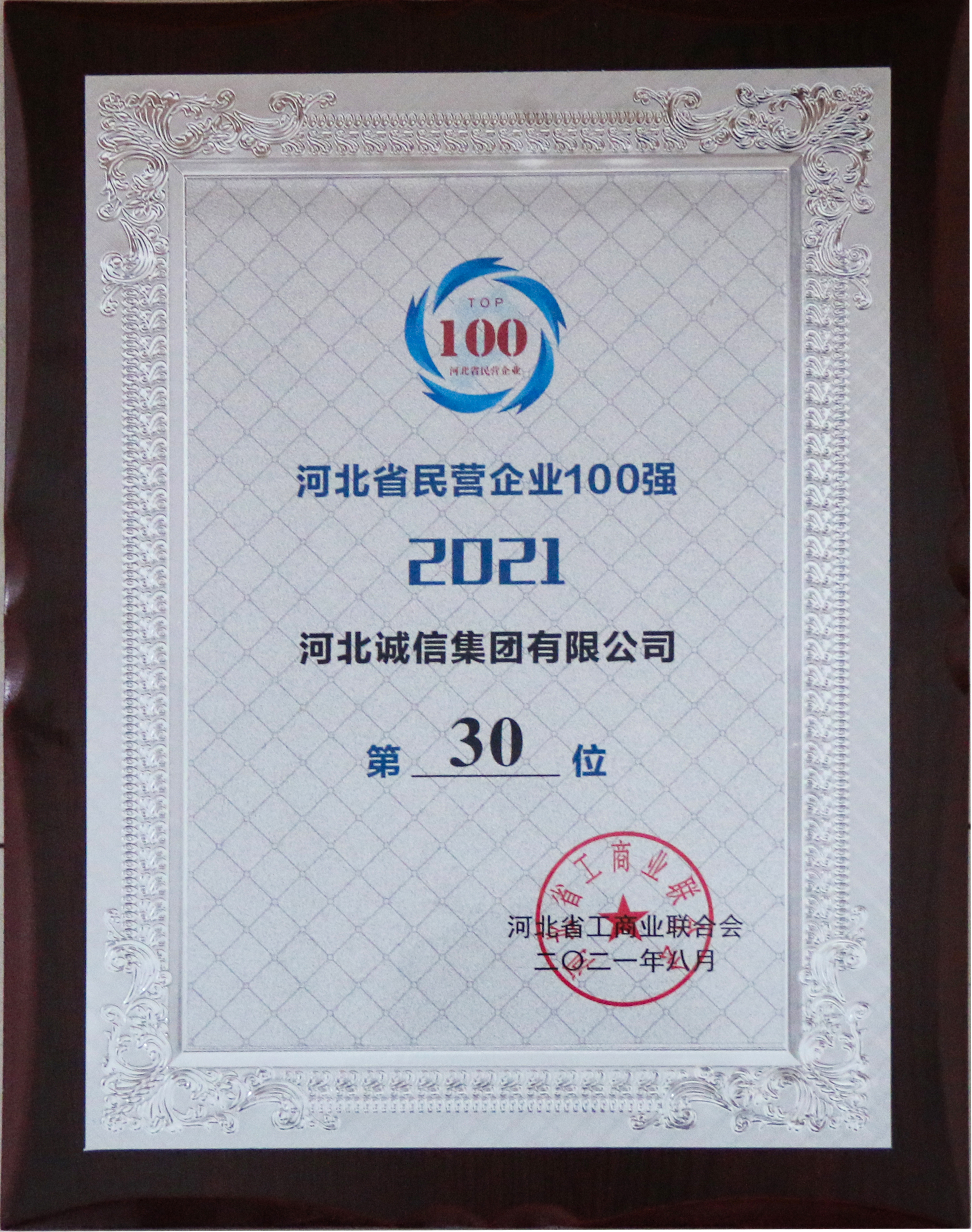 2021河北省民營(yíng)企業(yè)100百?gòu)?qiáng)